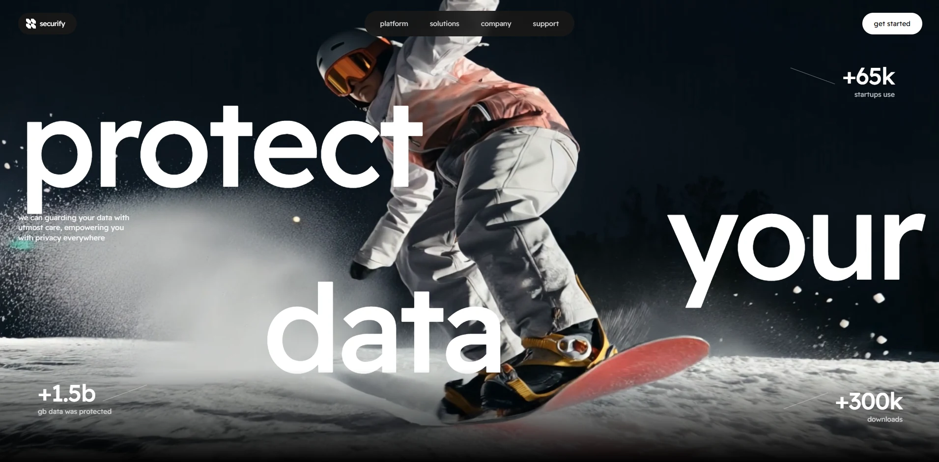 Securify homepage design preview
